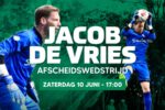 Zaterdag ere-wedstrijd voor Jacob de Vries